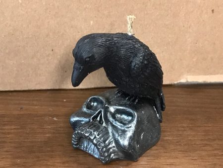 Raven on Skull Candle Online now