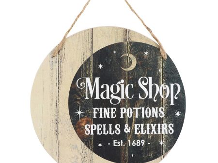 Magic Shop Round Hanging Sign Sale