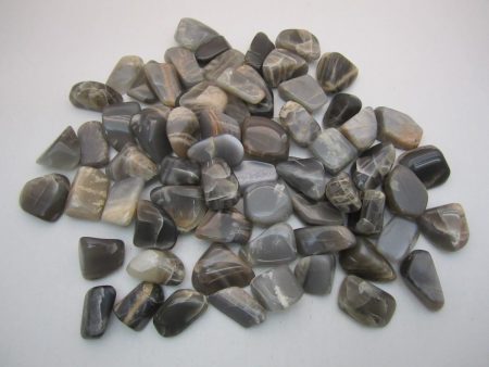 Black Moonstone, Tumbled For Discount