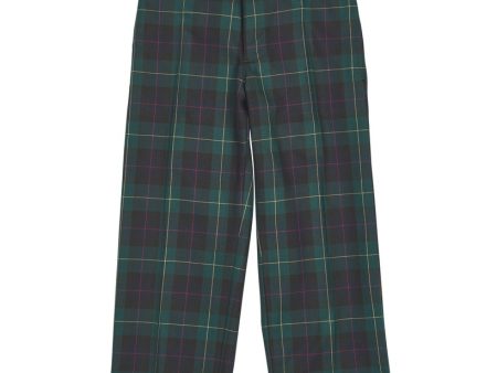 Plaid Fly Front Pant Fashion