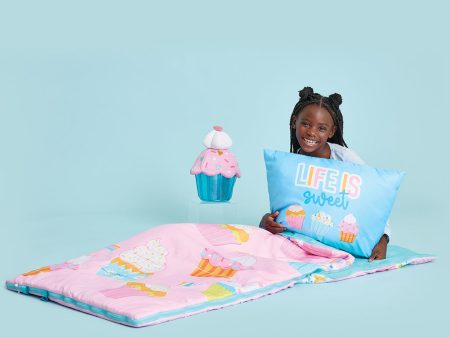 Cupcake Party Sleeping Bag and Pillow Set Online Hot Sale