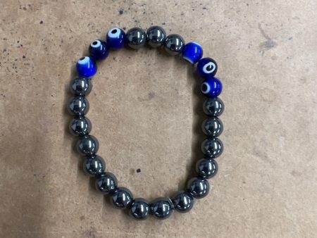 Evil-Eye and Hematite Bracelet For Cheap