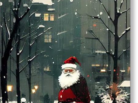 City Santa - Greeting Card For Sale