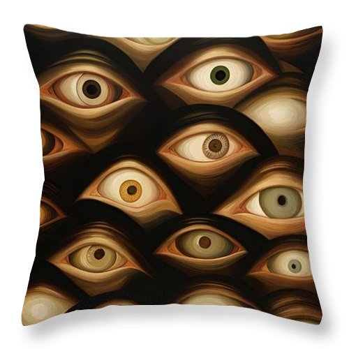 All Eyes - Throw Pillow Online Sale