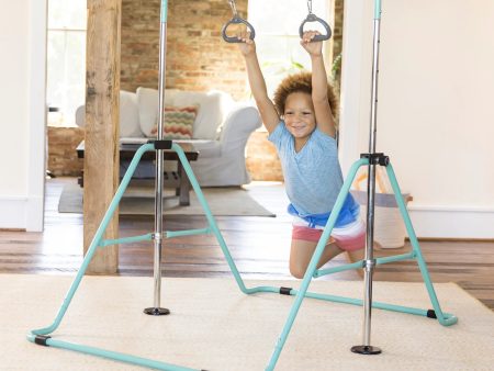 2-in-1 Adjustable Bar and Ring Gymnastics Set For Discount