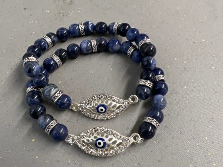 Evil-Eye and Sodalite Bracelet Online