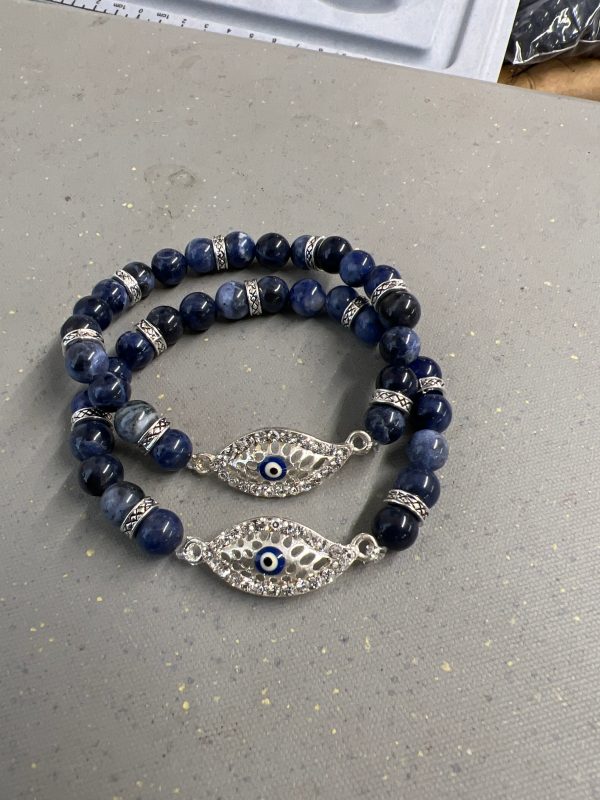 Evil-Eye and Sodalite Bracelet Online