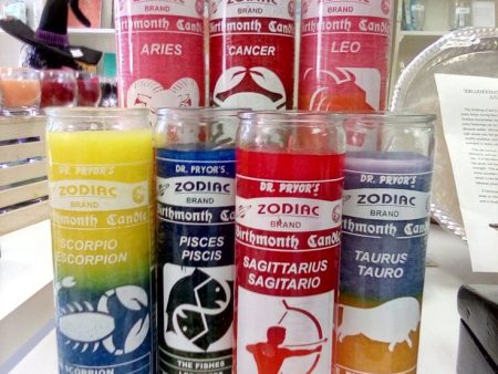 Zodiac 7 Day Candles (Discontinued) For Sale