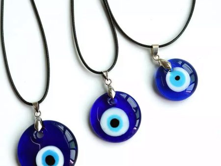 Evil Eye Glass Necklace Fashion