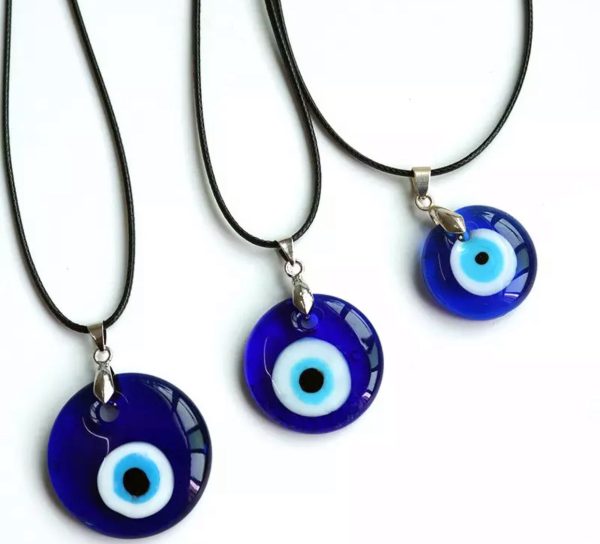 Evil Eye Glass Necklace Fashion