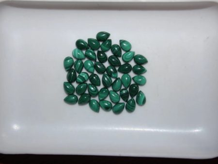 Malachite, 10mm Tear Drop Cabochon Online Hot Sale