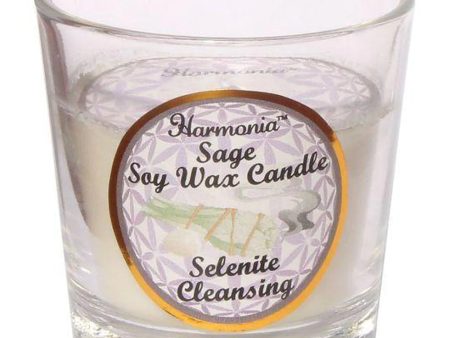 Cleaning Sage Selenite Soy Candle Online Sale