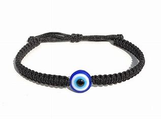 Evil Eye Adjustable Bracelet Black Discount