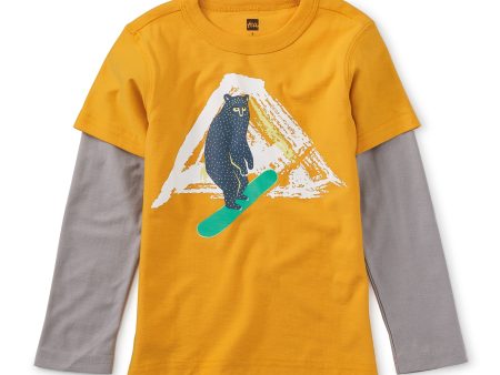 Boarder Bear Layered Graphic Tee Hot on Sale