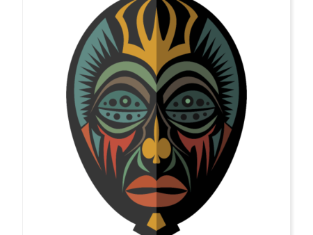 AFRICAN MASK 5 Poster 16x16 For Discount