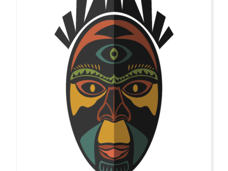 AFRICAN MASK 3 Poster 16x16 Discount