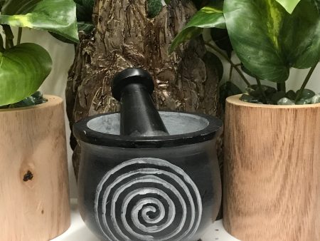 Spiral Mortar & Pestle 3 H & 3 D For Discount