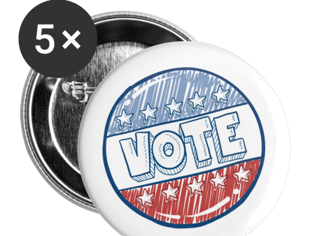 VOTE Buttons small 1   (5-pack) Fashion