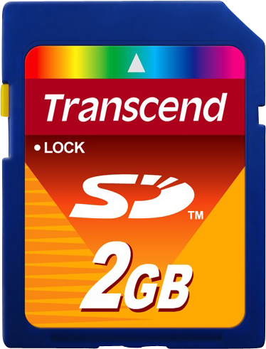 Transcend SD 2GB 45x Memory Card Sale